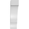 Ekena Millwork 5 1/2-in. W x 14-in. D x 22-in. H Balboa Architectural Grade PVC Knee Brace BRCP055X14X22BOA - alternate 6
